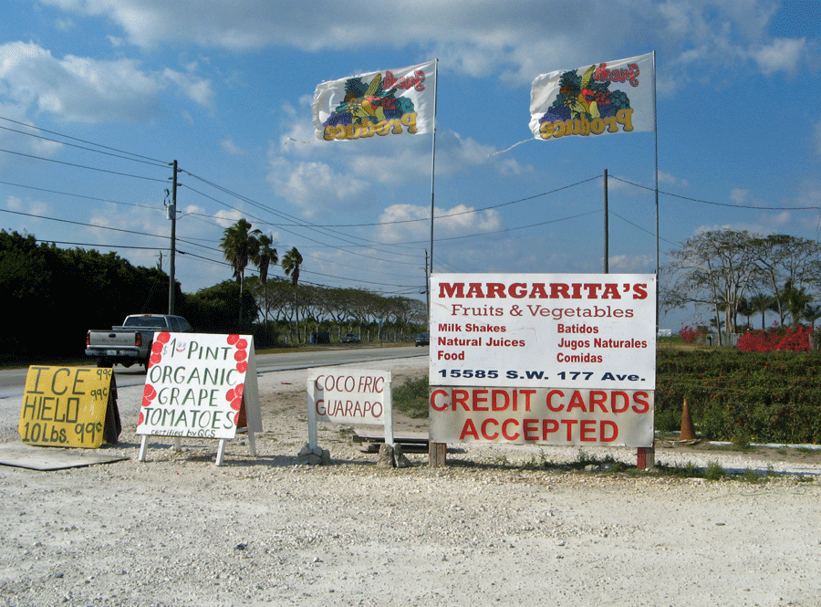 Krome Avenue produce stand